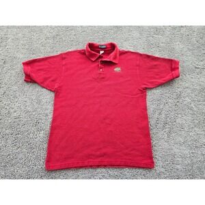 Vintage La Loving Polo Shirt Mens Large Red Short Sleeve Cotton Golf‎